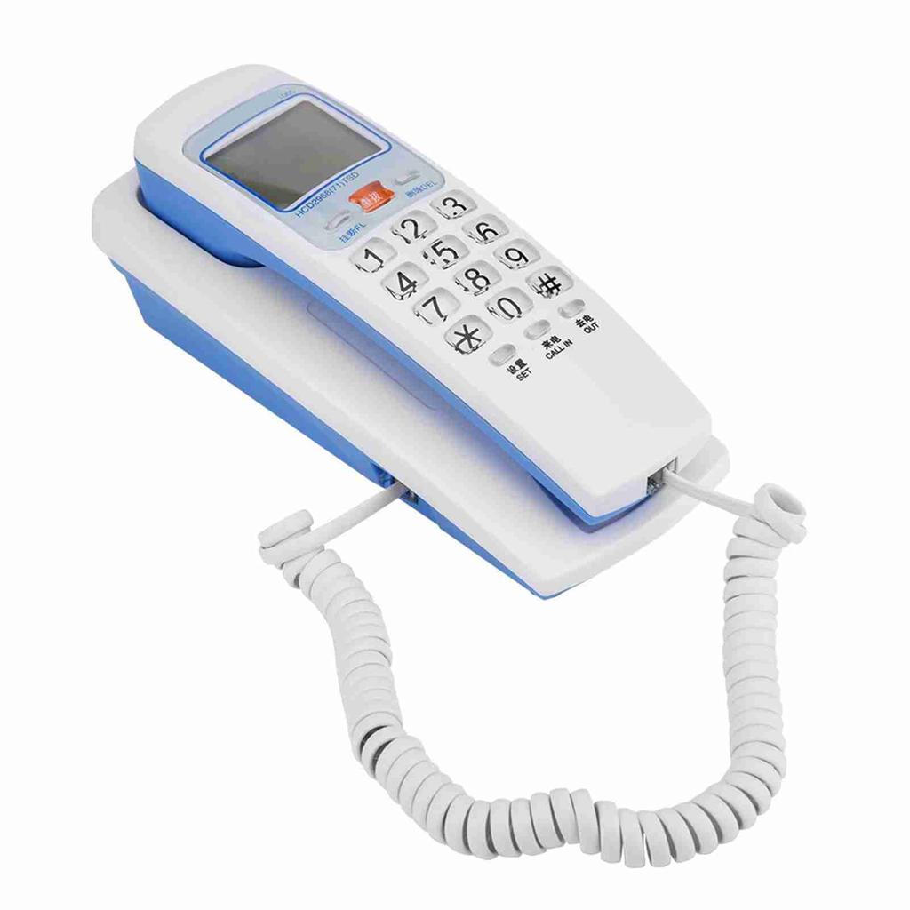 FSK DTMF Caller ID Telephone Corded Phone Desk Put Landline Fashion Extension Telephone for Home