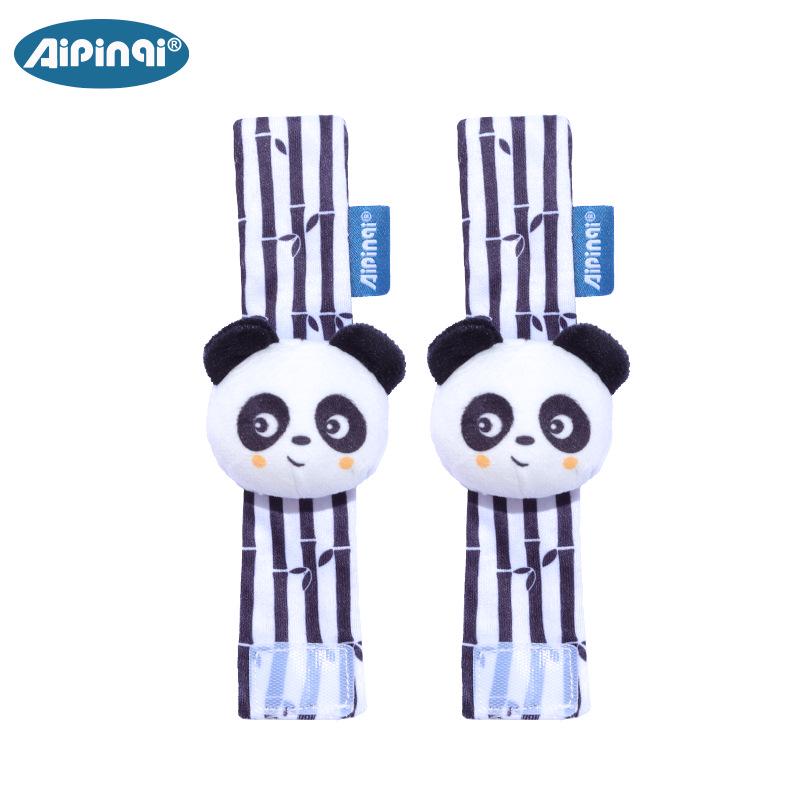 Aipinqi Baby Animal Wristband Toy with Rattle Socks (0-1 Year)
