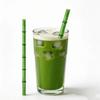 12pcs Reusable Glass Straw with Brush Bag Bamboo-shaped Straws Set Suitable for Milkshakes Juices Coffee Bar Accessories