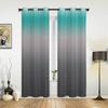 Stripe Gradient Duck Green Grey Modern Window Curtains for Living Room Bedroom Curtain Kitchen Treatment Blinds Drapes