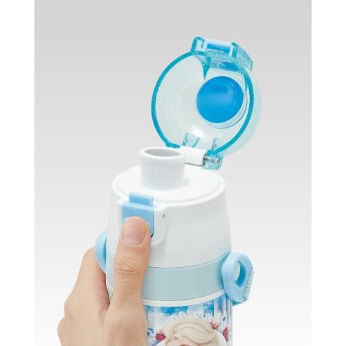 Skater Children's Water Bottle, 2-Way, 470ml (Direct Drinking) or 430ml (Cup Drinking), Disney Frozen 24, Girls' Stainless Steel, Insulated, Lightweig