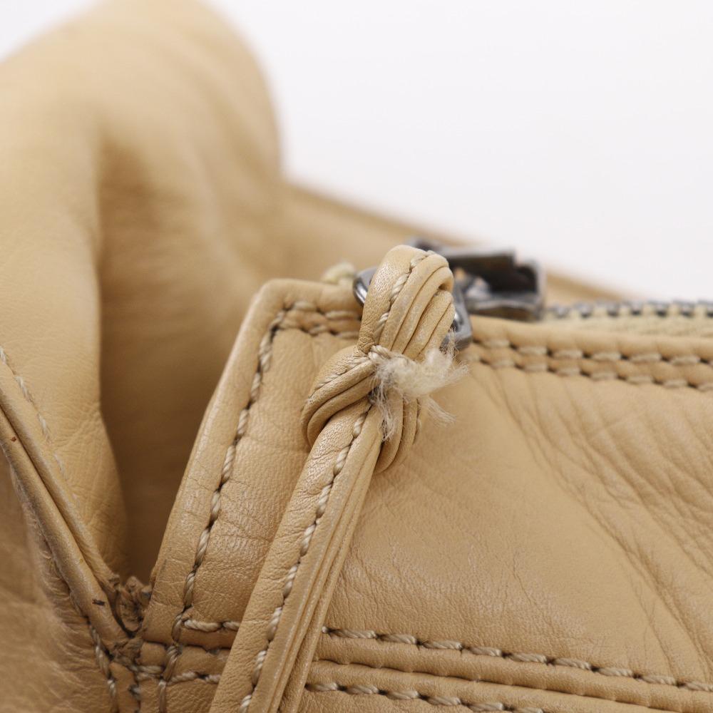 CHANEL COCO Mark Shoulder Bag beige lambskin Women Used