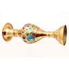 Pure Brass Flower Vase Set of Two (13 inch,Multicolor)