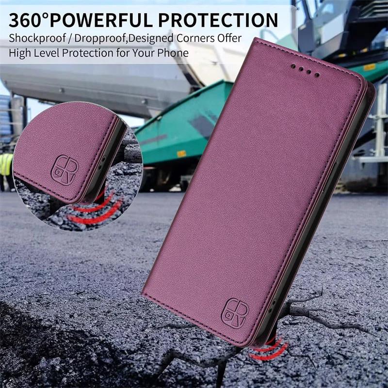 Funda Edge 50 Neo Strong Magnetic Flip Cover For Motorola Moto Edge 50 Neo Edge50 Fusion Ultra 50Pro Anti-theft Brush Phone Case