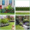 5Pcs Hollow Yard Fence Easy To Install Plastic Removable Panel DIY Picket Fencing for Garden