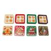 Cute Christmas Gingerbread Biscuit Gift Box Series 3D Resin Cabochon Diy For Keychain Earrings Dollhouse Accessories