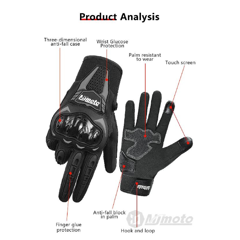 Autumn Winter Motorcycle Anti-fall Riding Gloves Waterproof Men Women Motocross Biker Glove Touch Screen Cycling MTB Luvas Moto