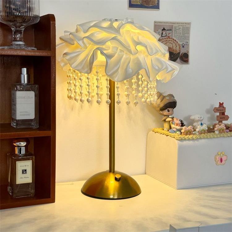 Simple light luxury deluxe sense master bedroom lamp nightstand Creative dimming warm energy-saving decorative atmosphere lamp