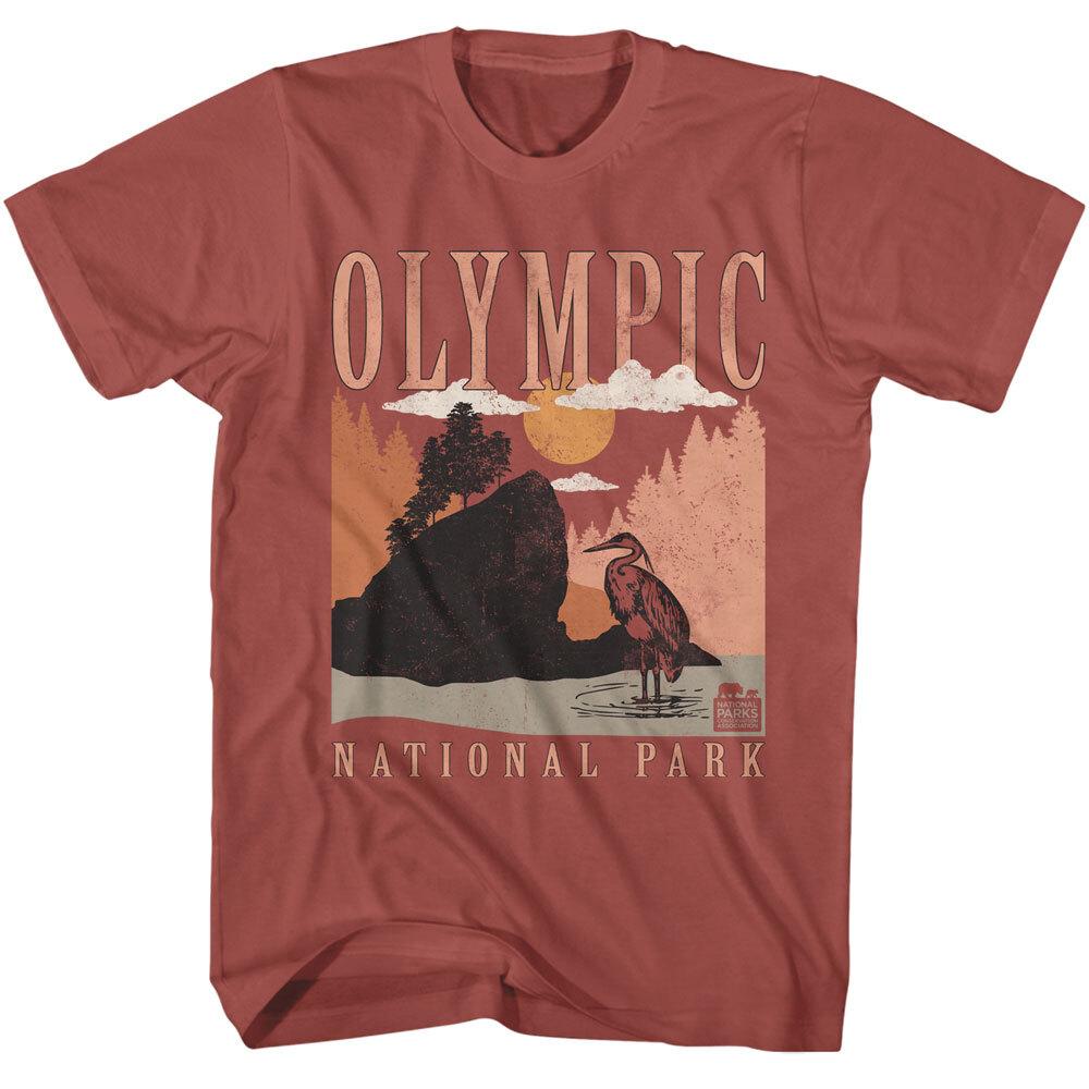 United States Olympic National Park Washington Heron Mountains Men T Shirt XL
