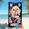 Customizable personalized beach towels Monkey D. Luffy themed designs.Suitable for the beach, yoga, sports;ideal as beach accessories