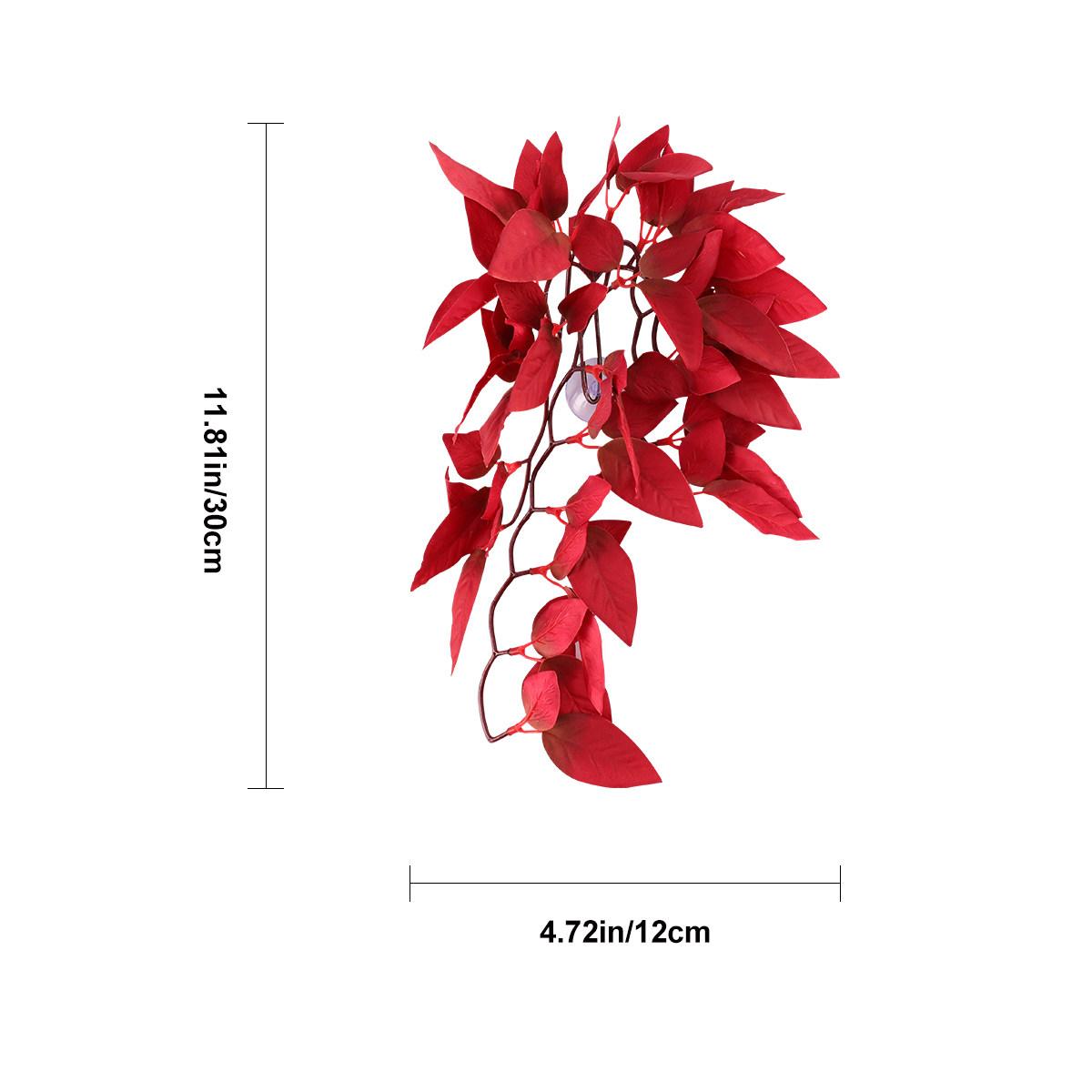 

Lifelike Red Rattan Simulation Plant Aquarium Artificial Water Plant Fish Tank Decoration Natural Aquatic Plants Betta Hammock красный