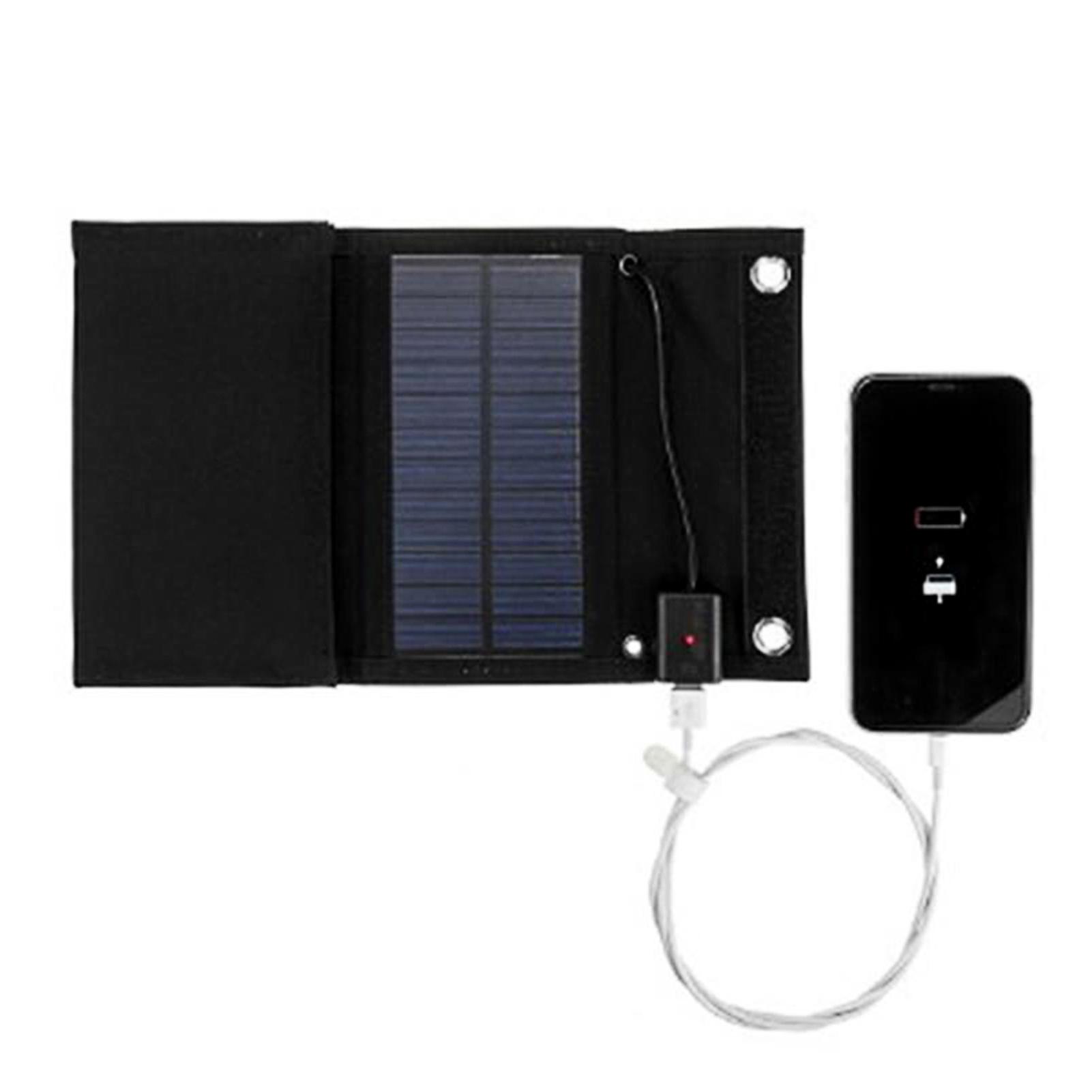

20W Solar Foldable Solar Panel with USB Ports Waterproof Camping Travel Compatible for & Smartphones