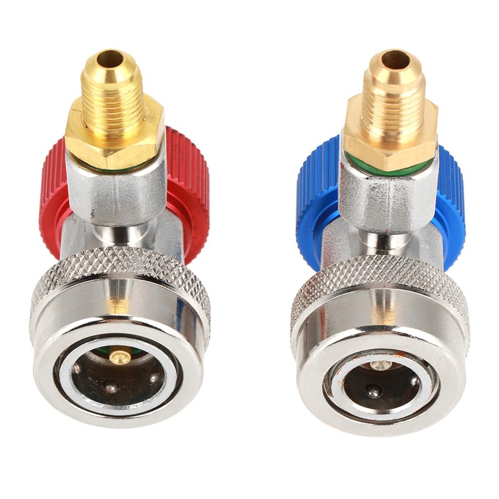 Adattatori a Innesto Rapido R134a, Raccordi Adattatori di Conversione Alto Basso Adattatore Accoppiatore Condizionamento con , Tubo Collettore Manometro R134a Conne
