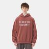 Fear of God Essentials Heavy Fleece Hoodie Crimson Men Tops Red 192BT244816F
