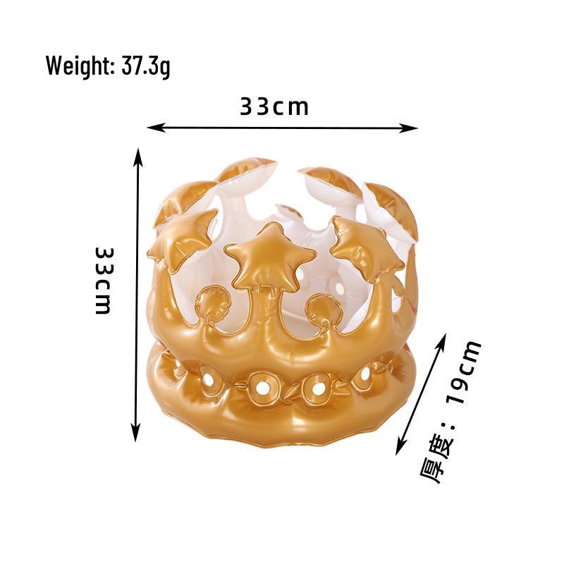 

Надувная шляпа-корона из золотой пятиконечной звезды для дней рождения и вечеринок 33*33*19 CM