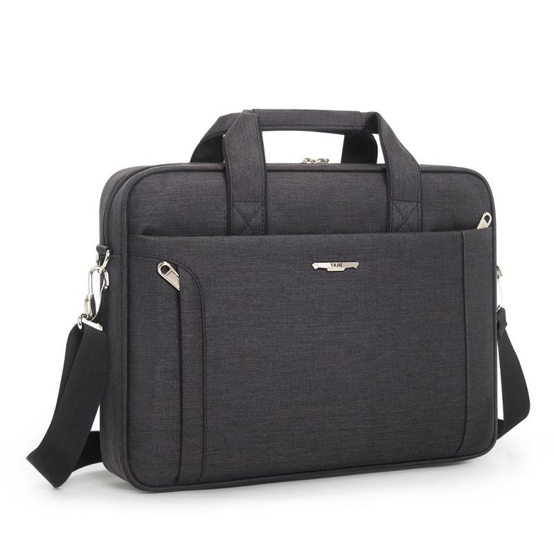 

TS JYL laptop bag,Canvas Men Briefcase Large Shoulder Business Laptop Handbag 14 inches чёрный