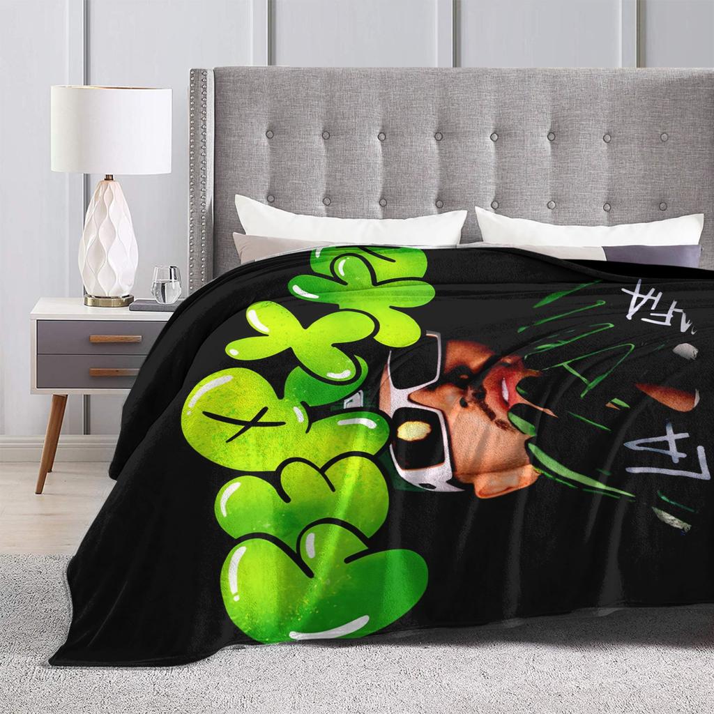 Feids La Mafia Blankets Flannel Printed Multi-function Lightweight Throw Blanket for Bed Bedroom Rug Piece