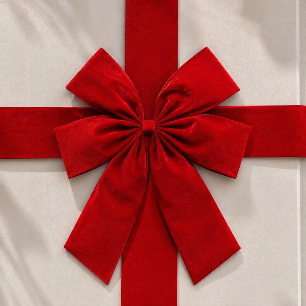 Christmas Bow Decoration Festive Hanging Holiday Door Ornament Easy to Use