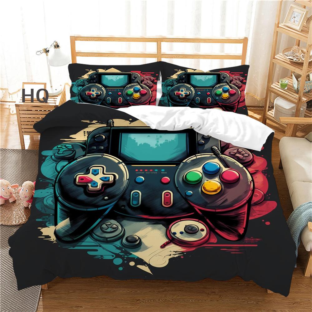 3D Game Console Printing Bed Clothes Teens Full Size Bedding Set Cover Design High Quality Home Textiles