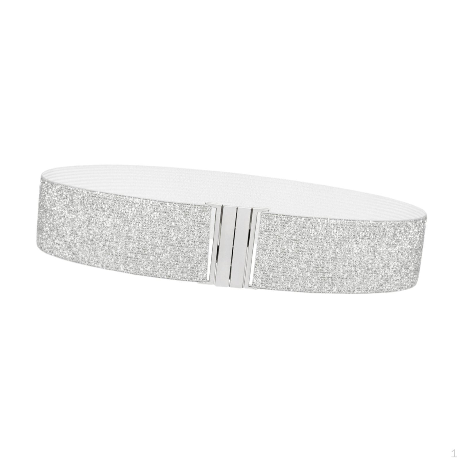 

Decorative, Elastic Belt with A Comfortable Nylon Alloy Waistband. Versatile Use, Ideal for срібний