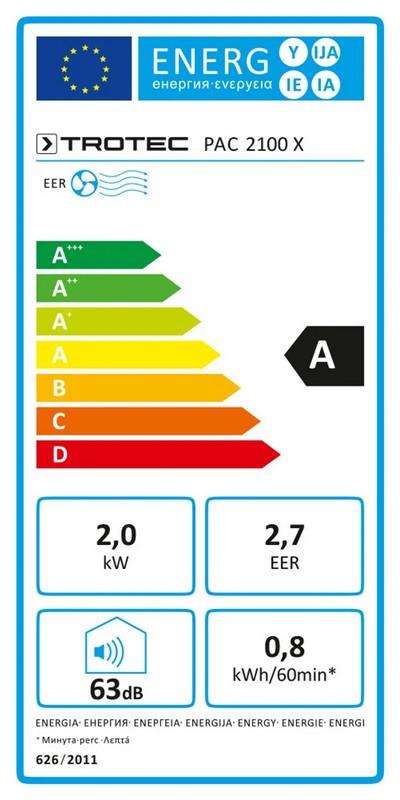 Pac 2100 X Portable Air Conditioner - Tr-Pac2100X