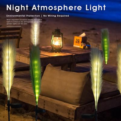 Solar Garden Reed Light Landscape Courtyard Light Outdoor Waterproof Yard Lamp Festive Decorative Light Lawn Lamp Stake Light