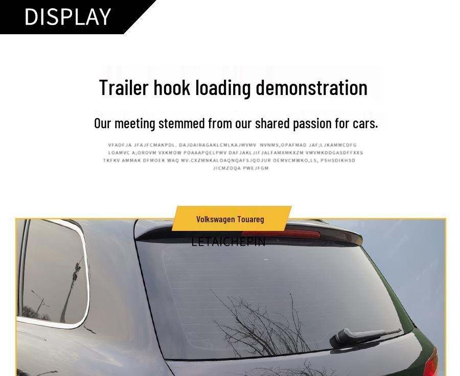 Reinforced Volkswagen Touareg, Touareg-L, Tiguan L Tow Hitch Upgrade Kit