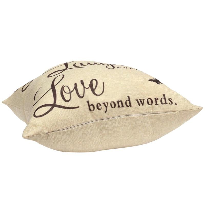 Nieuwe Live Laugh Love Quotes Kussenhoes Woondecoratie Katoenen Linnen Kussensloop