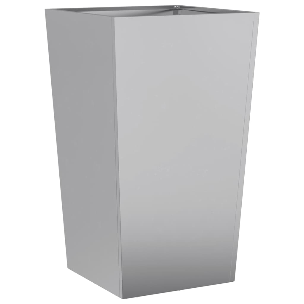 Plant Pot 45x45x75 Cm Galvanized Steel