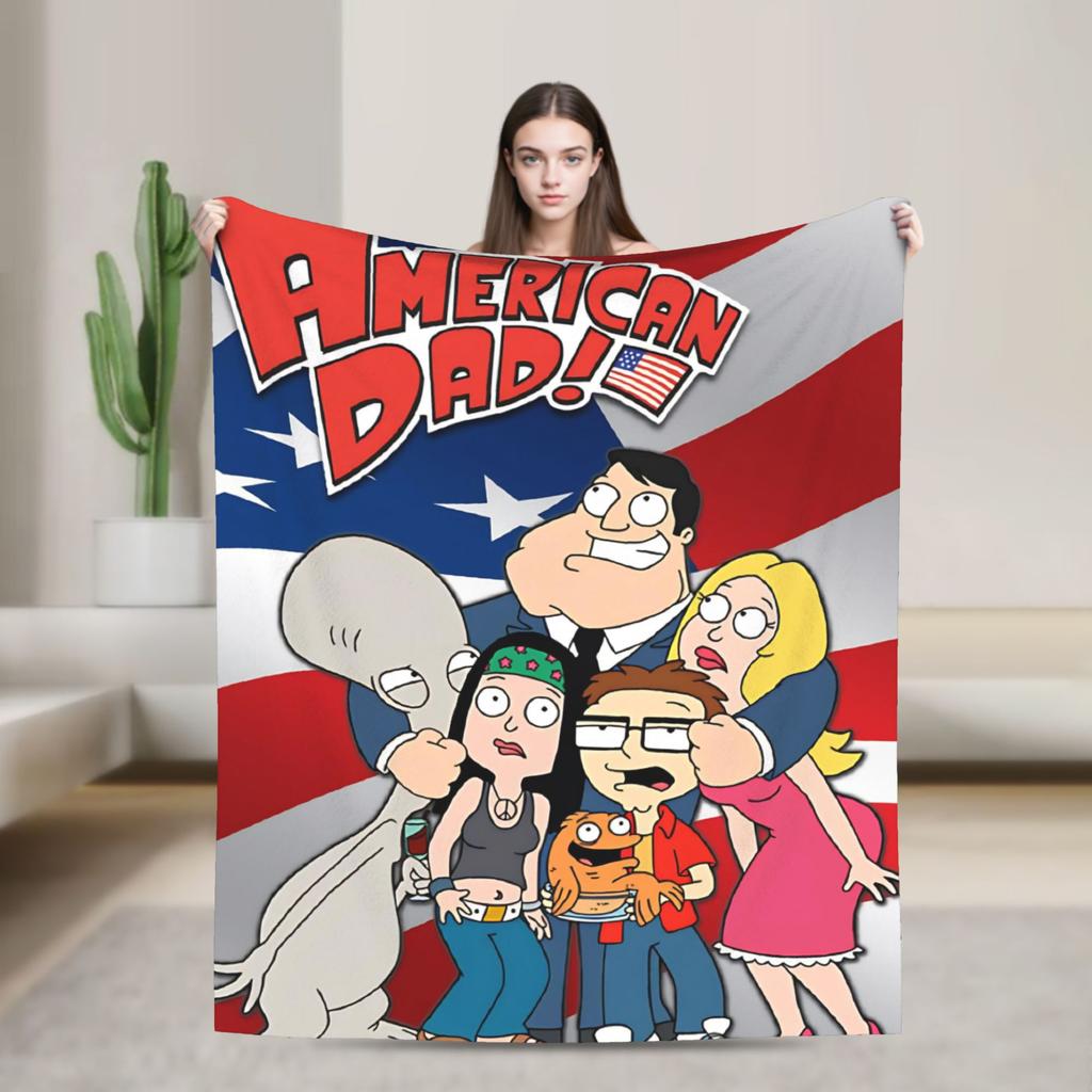 Families Peter Griffin Guys Stewie Soft Blankets Picnic Plush Throw Blanket Comfortable Bedroom Flannel Bedspread Sofa Bed Cover