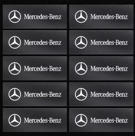 Car Auto Decor Wiper Decals Reflective Keychain Car Window Stickers For Mercedes Benz B/C/E/S Class A Class C200L GLC GLK CLA WY5