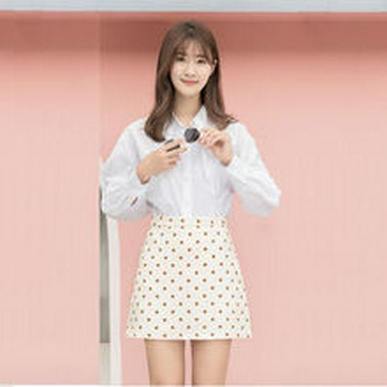 Spring 2025 Women's High Waist Plaid Pleated Skirt - Black A-Line Slimming College Style