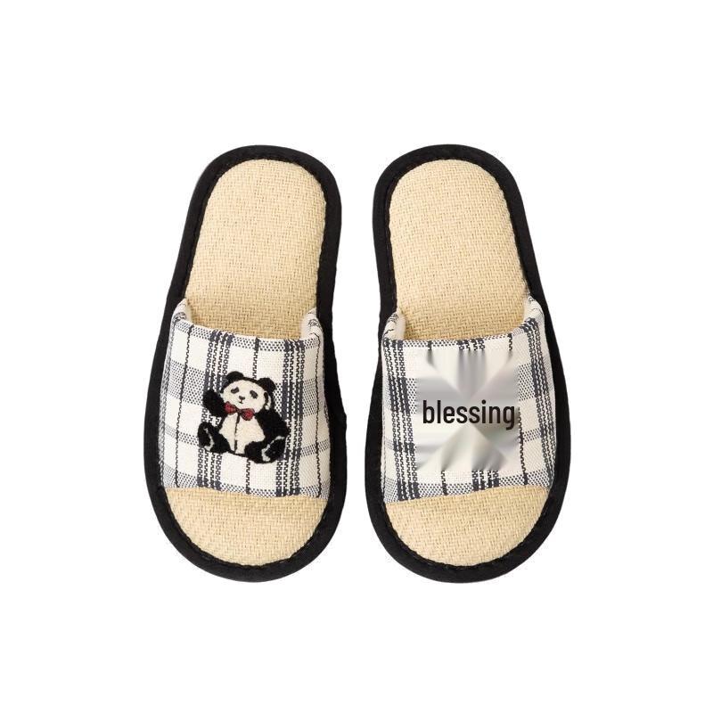 честно говоря Плюшевые шлепанцы Panda с открытым носком 42-43