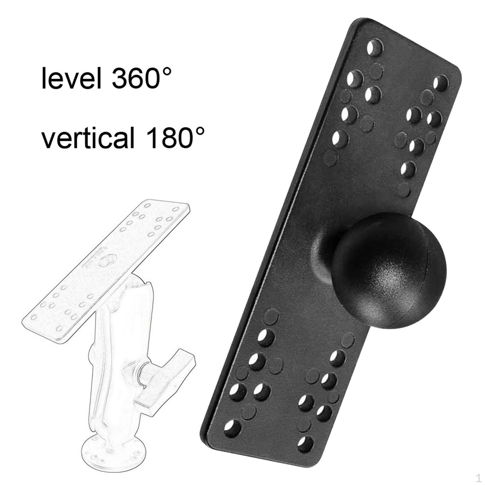 

Marine Electronic Plate with 38.1mm/1.50inch Ball Kayak Supplies Durable Wear Resistant Fish Finder