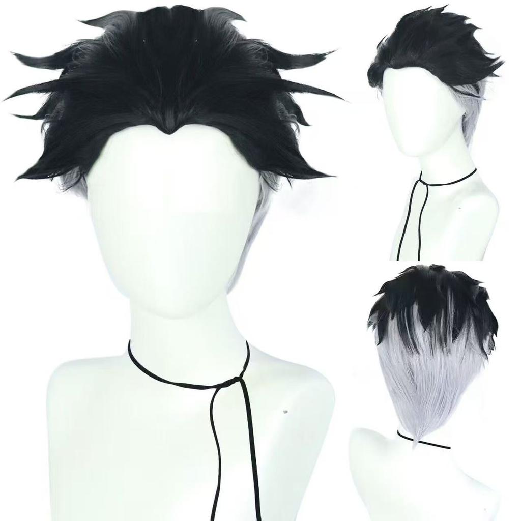 Anime Himejima Gyomei Cosplay Costume Monk Printing Outer Drape Wig Team Uniform Bracelets Man Halloween Carnival SuitMonk Printin