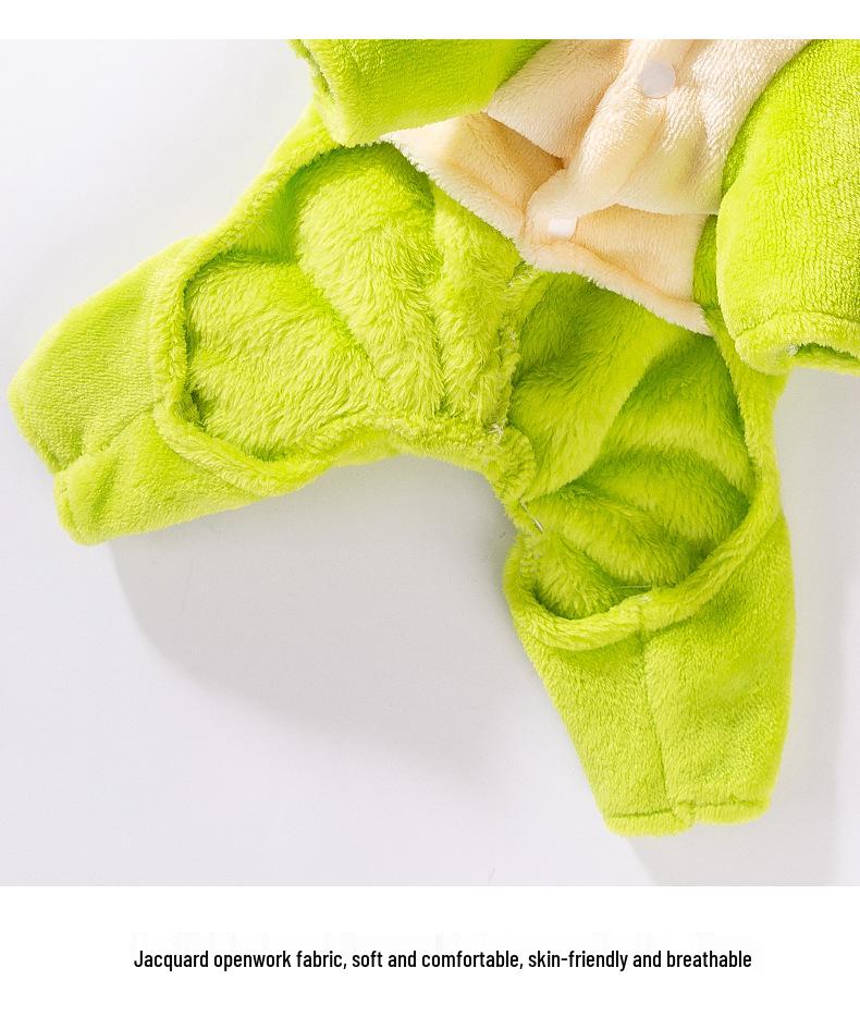 Adorable Dinosaur to Puppy Flannel Pet Apparel for Autumn/Winter