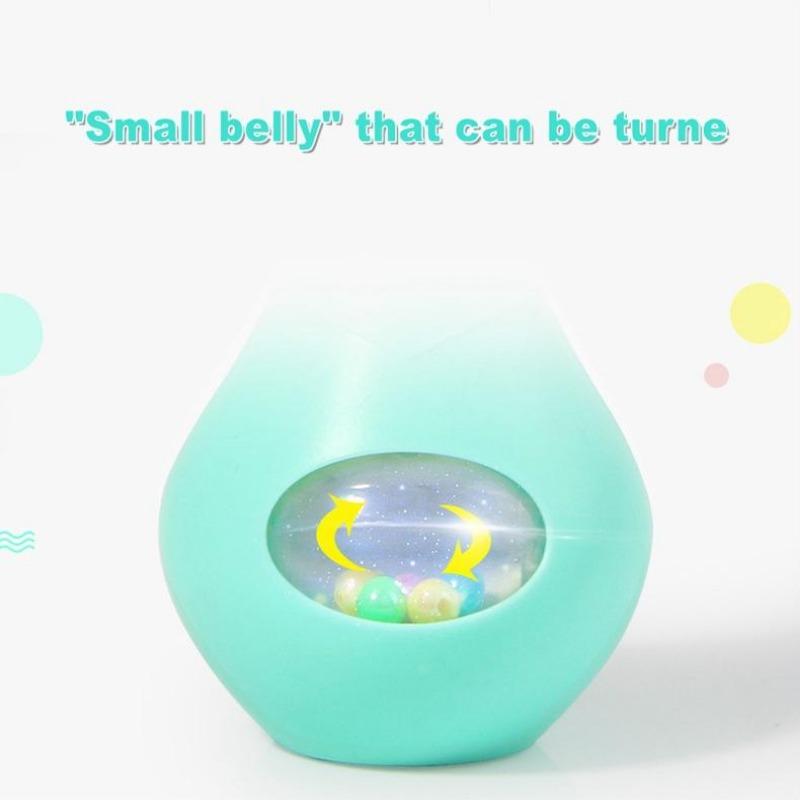 Muzyka dla dzieci migające grzechotki królik gryzak ręczne dzwonki mobilne niemowlę Stop płacz łzy grzechotki noworodka wczesna zabawka edukacyjna 18M MYY