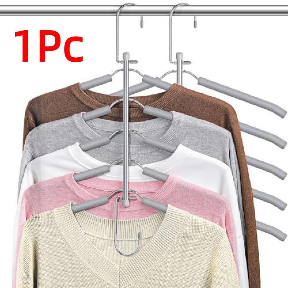 Traceless Non-Slip Clothes Rack Heavy-Duty Closet Organizer Sturdy Space Saving Hanger Bedroom