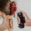 Three Piece Home and Outdoor Hair Accessory, Hollow Design Silicone Shark Clip Anti Slip and Detachable