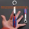 Versatile Dual-Direction Ratchet Wrench with Quick-Release Torx Head & Ergonomic Curved Handle Suit