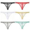 U Convex Men's Thong Intimate Wear Mesh Briefs Fashion Transparent Underpants  Male