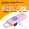 Rechargeable Safety Keychain Personal Safety  Alarm 130dB Buzzer with SOS Strobe Light Female Anti Wolf Device Security Tools
