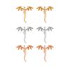 Elegant Dragon Shape Studs Earrings Fashion Earring Delicate Ear Jewelry Ears Studs Copper Texture for Daily and Party