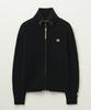 Satur Faro Boucle Knit Zip-Up Black