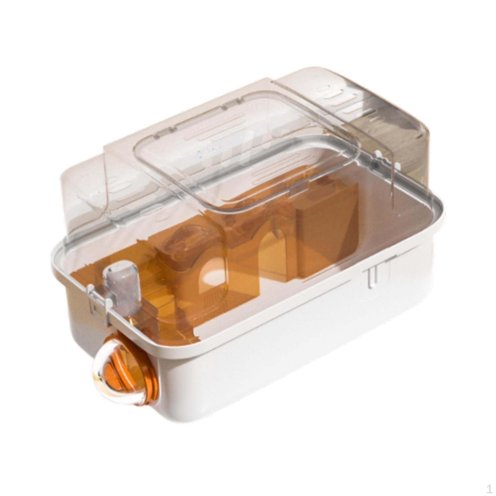 

Переноска для морских свинок, дорожная клетка для хомяков, переносная дышащая клетка для белки Style B оранжевый