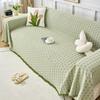 Cotton Gauze Sofa Cover Full Coverage Simple One Piece Blanket Universal All Season Couch Slipcover
