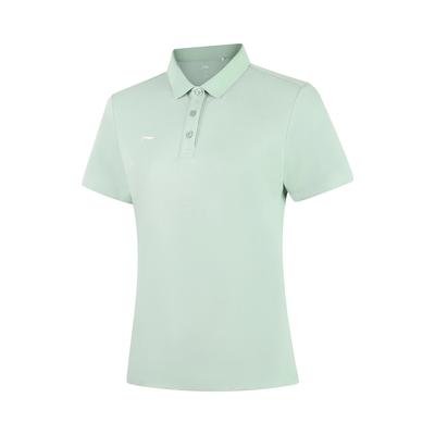 Li Ning Sports Lifestyle Series Casual Simple Pullover Comfortable Solid Color Versatile Short Sleeve Polo Shirt Women Polo Shirts APLV496-2