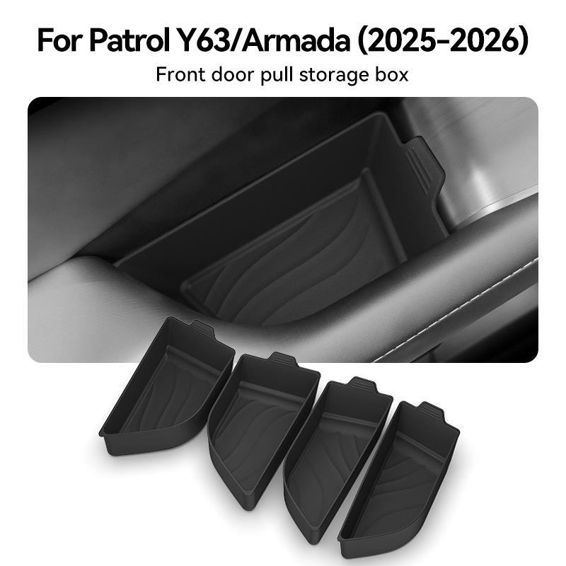 Suitable for 2025-2026 Toyota Patrol Y63/Isuzu Armada door handle storage box