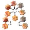 Artistic Crafted Flower Crystal Pendant Set Natural Stone Flower Pendant Charm For Handmade Jewelry And Necklace