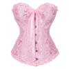 Lace Satin Waist Cincher Corset with Boning